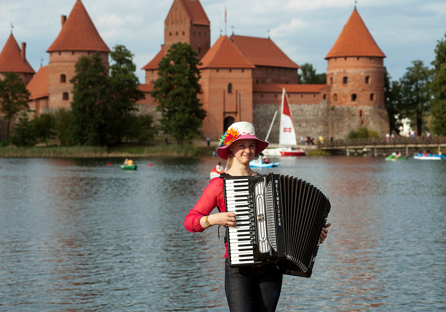 Trakais berømte Island Castle, en dagstur fra Vilnius. (Foto: Paul Marshall)